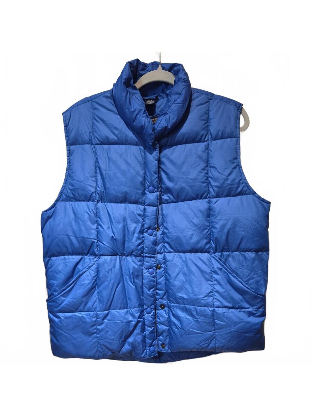Lands' End Unisex Blue Goose Down Vest Size Large (14-16)